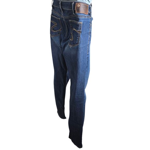 Silver Jeans Womens Crop Jeggings Size 30 Medium Wash Blue Denim Stretch‎ Casual - Picture 6 of 10